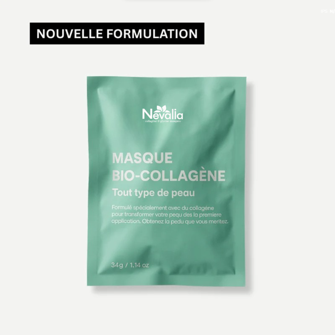 4 MASQUES NEVALIA® BIO-COLLAGÈNE